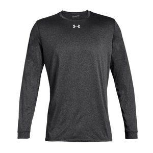 Men's Dark Grey Under Armour Locker Tee - Long Sleeve